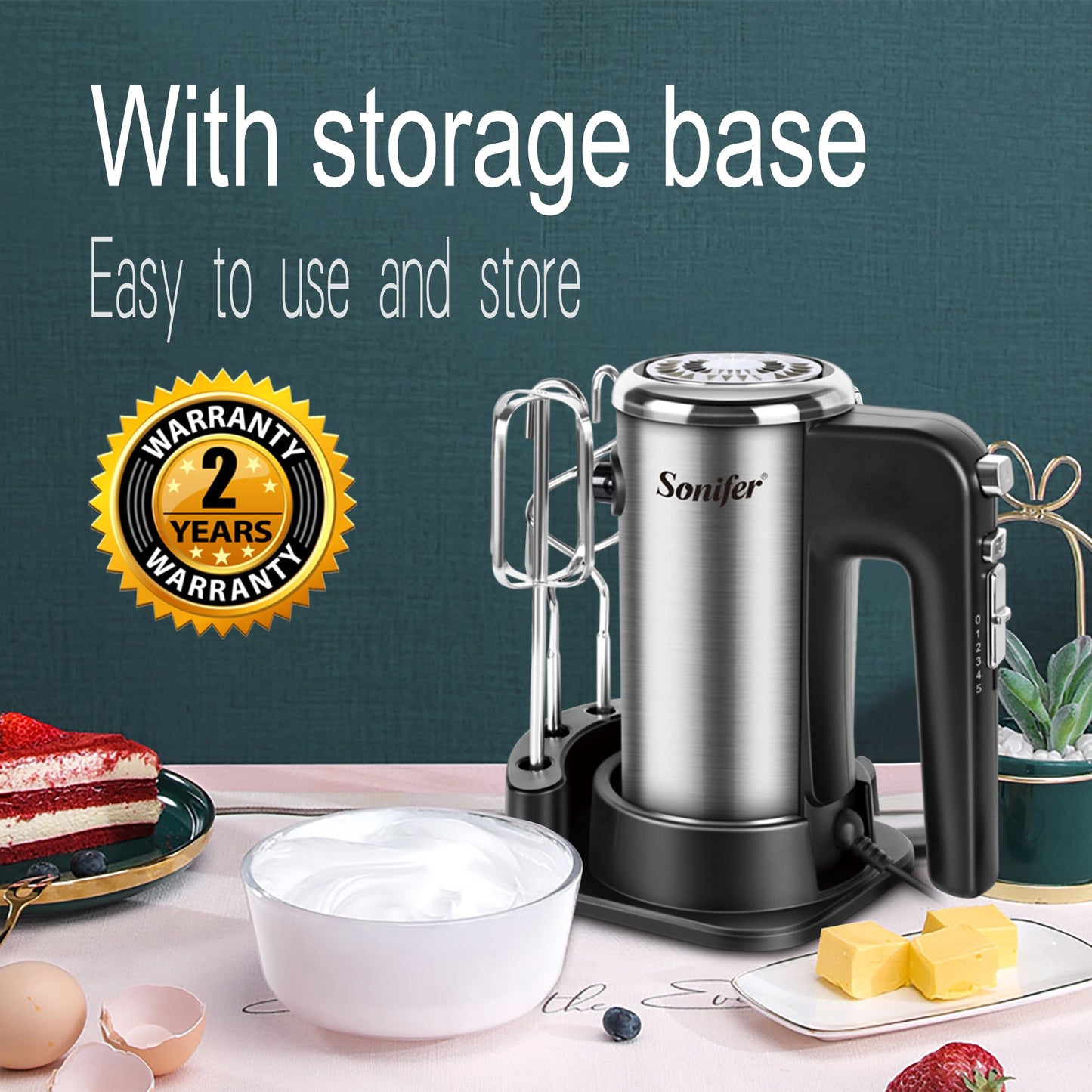 Compact Blender for Whipping Egg Whites and Cream