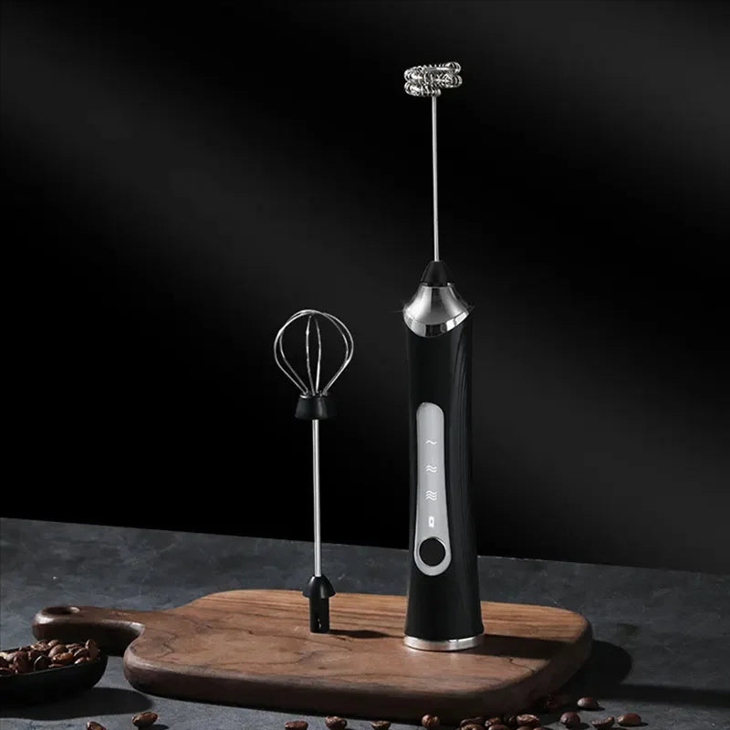 USB Electric Milk Frother Coffee Maker Blender Kitchen Mini Wireless