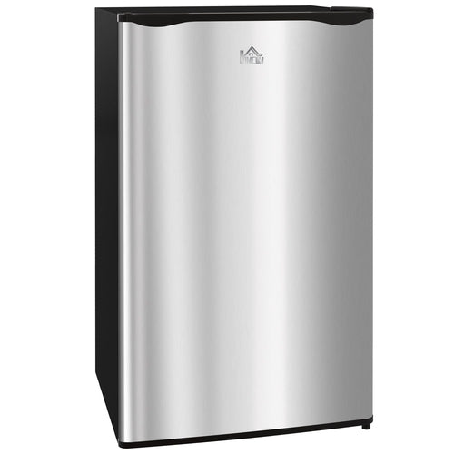 HOMCOM 3.2 Cu.Ft Mini Fridge with Freezer, Single Door Compact