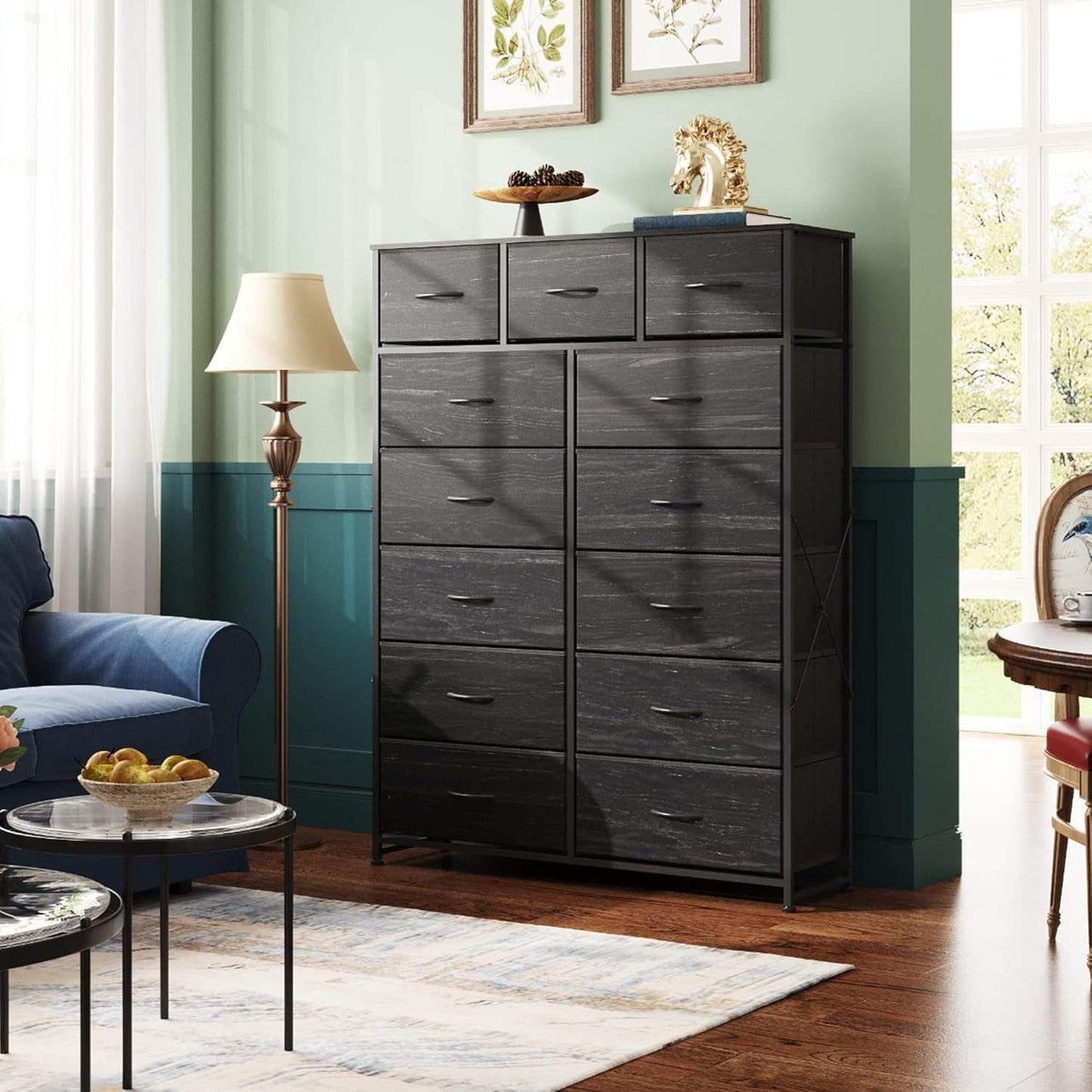 Tall Dresser for Bedroom with 13 Drawers, Storage Dresser Organizer