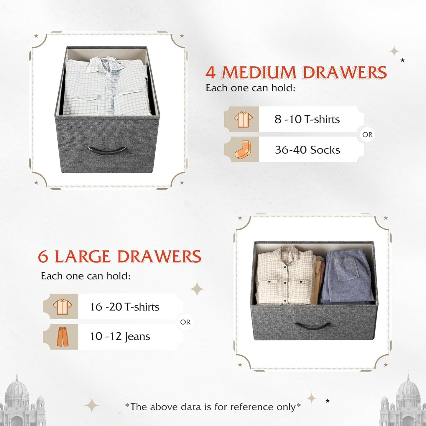Fabric Dresser for Bedroom, Dresser with 10 Drawers, Storage Tower