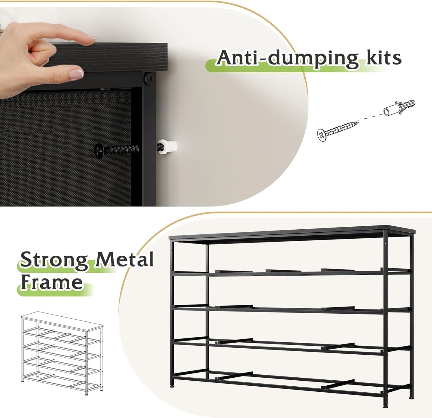 Black Dresser, Dresser for Bedroom with 13 Storage Drawers, Dressers &