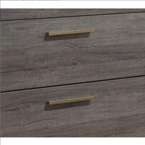 Contemporary 1pc Nightstand Two Tone Antique Gray Bedroom Furniture