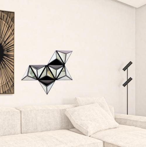 24.25 x 42 x 5.5 Black Diamante Wooden - Wall Decor