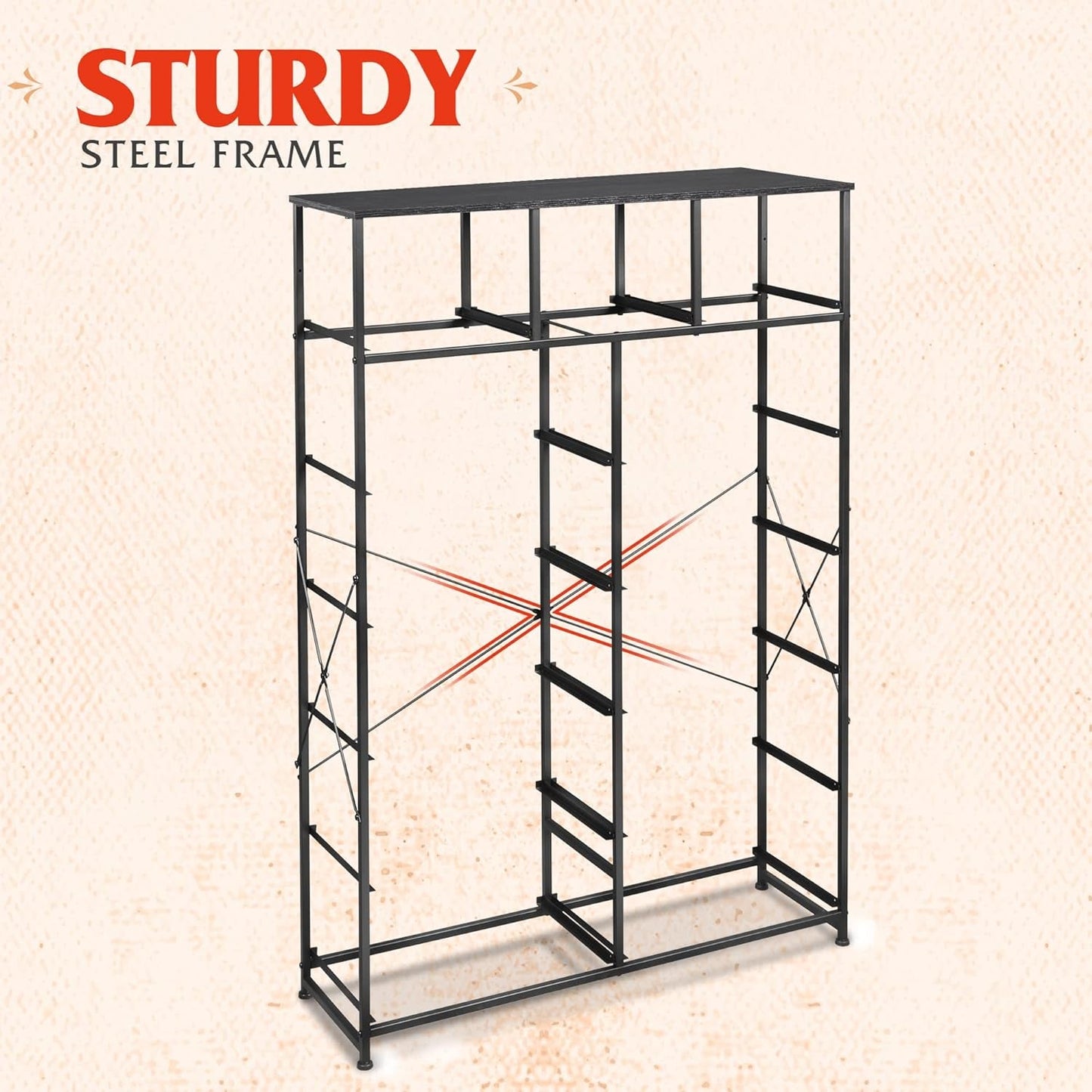 Tall Dresser for Bedroom with 13 Drawers, Storage Dresser Organizer