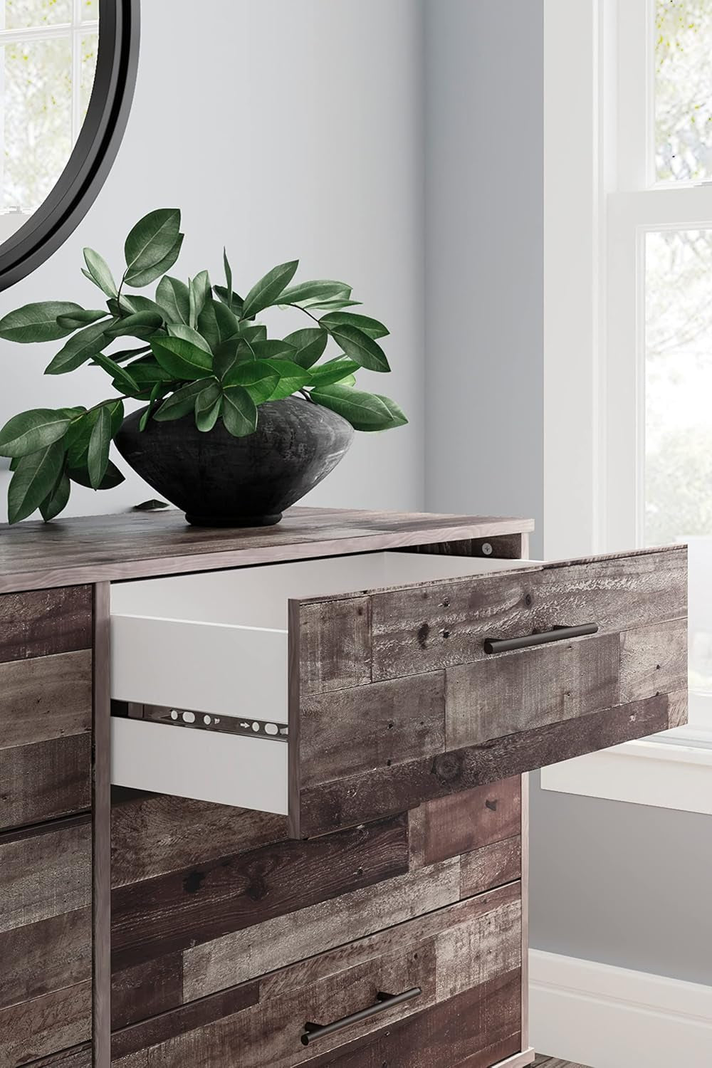 Neilsville 6 Drawer Dresser, Dark Brown