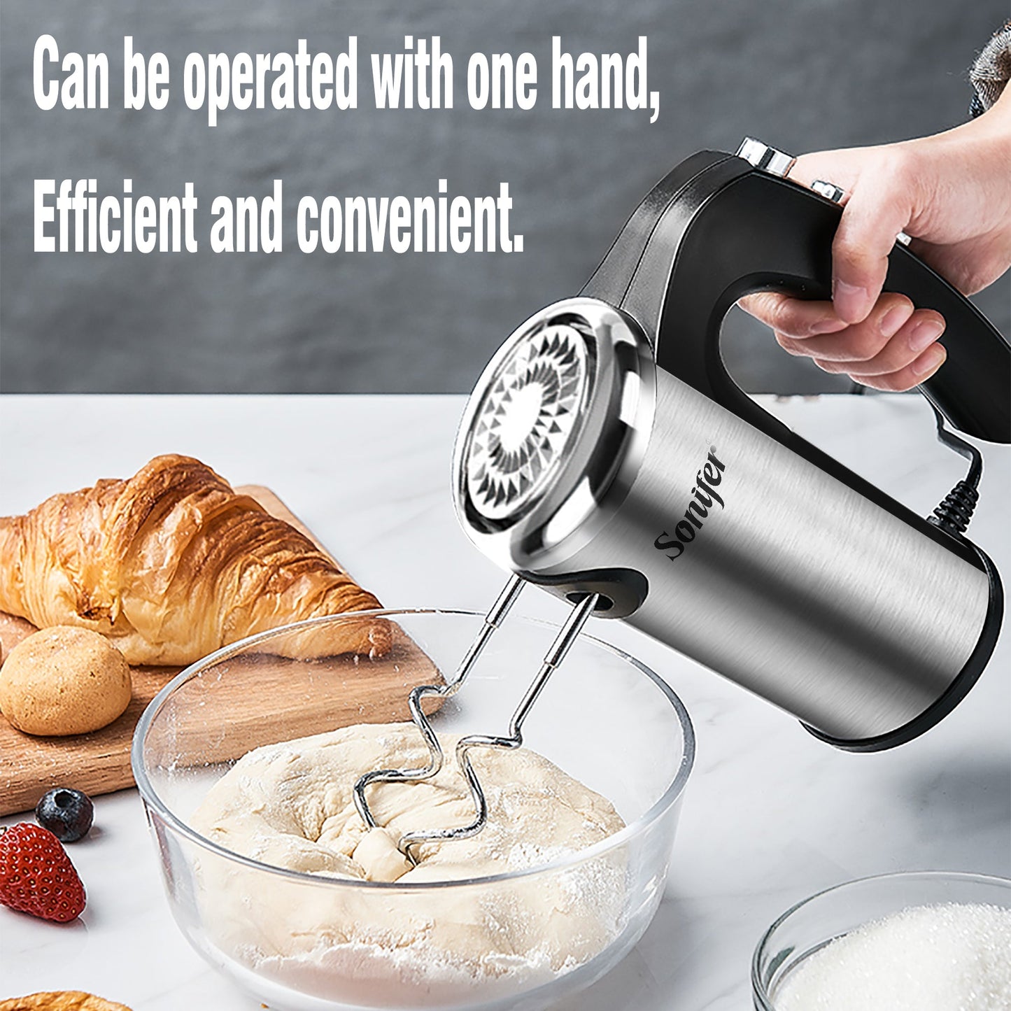 Compact Blender for Whipping Egg Whites and Cream