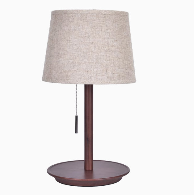 Oak Hardwood Bedroom Nightstand Light