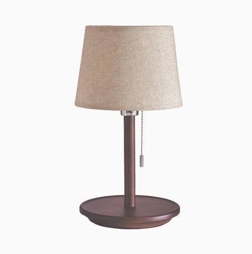 Oak Hardwood Bedroom Nightstand Light