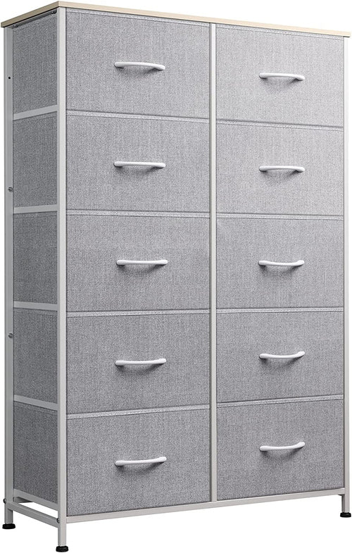 Tall Dresser for Bedroom with 10 Drawers, Chest of Drawers, Dressers