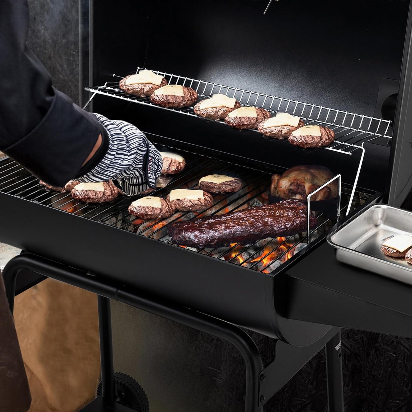 30 Inch Barrel Charcoal Grill: 627 Inch, Outdoor BBQ