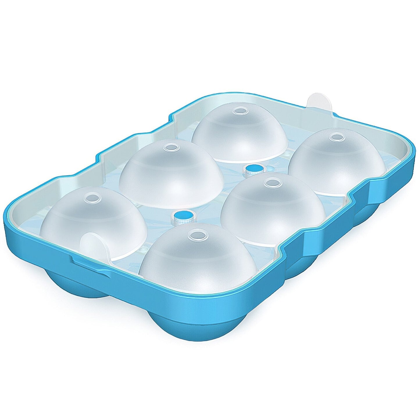 Round Ice Cube Mold Ice Ball Maker With 6 Grids For Kitchen