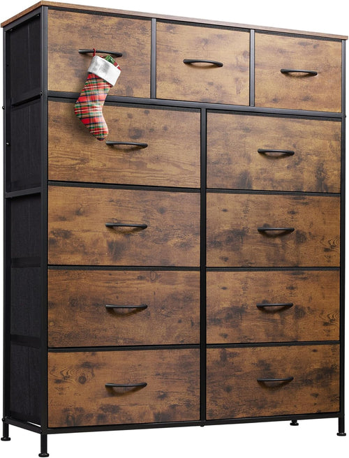 Tall Dresser for Bedroom, Fabric Dresser Storage Tower, Dresser &