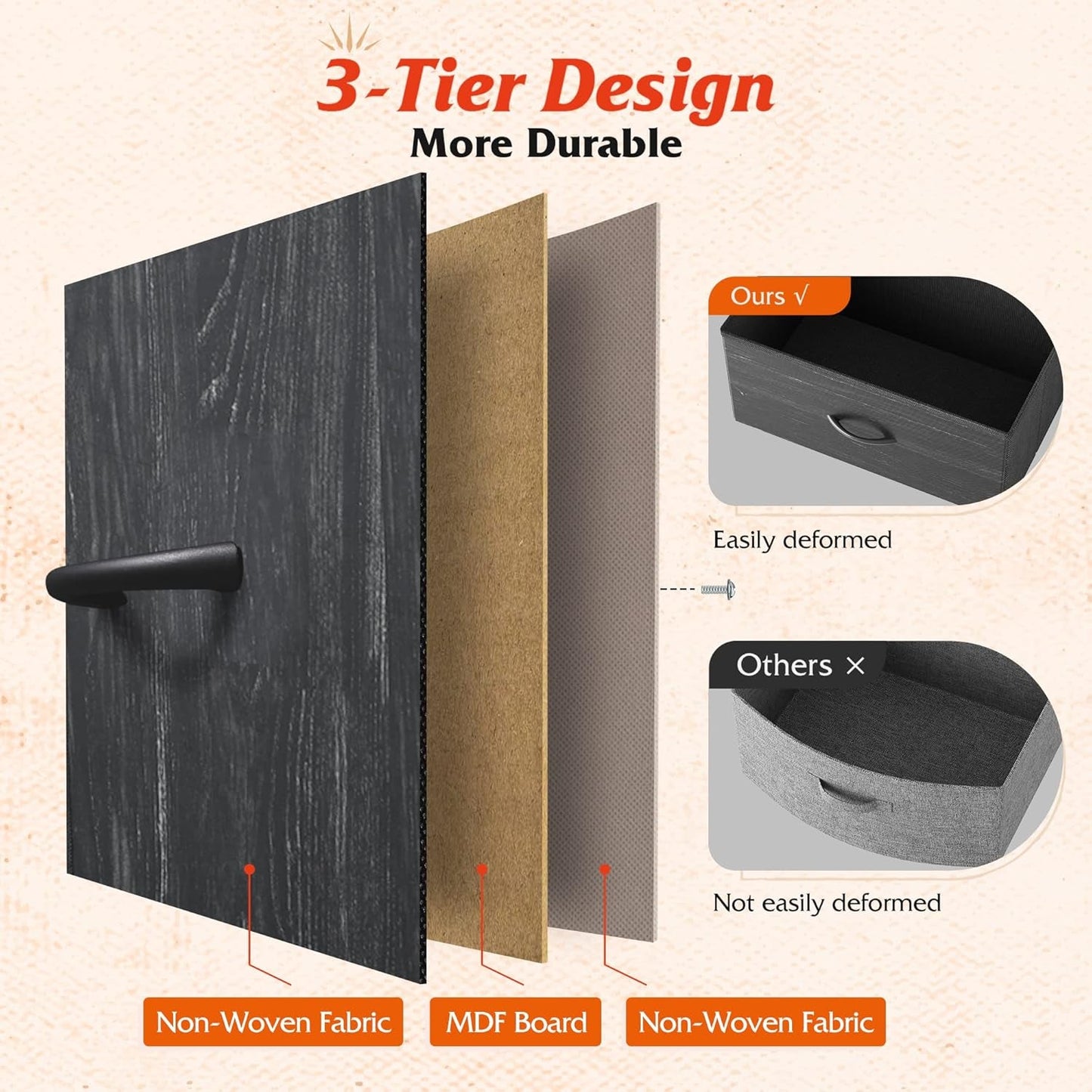 Tall Dresser for Bedroom with 13 Drawers, Storage Dresser Organizer