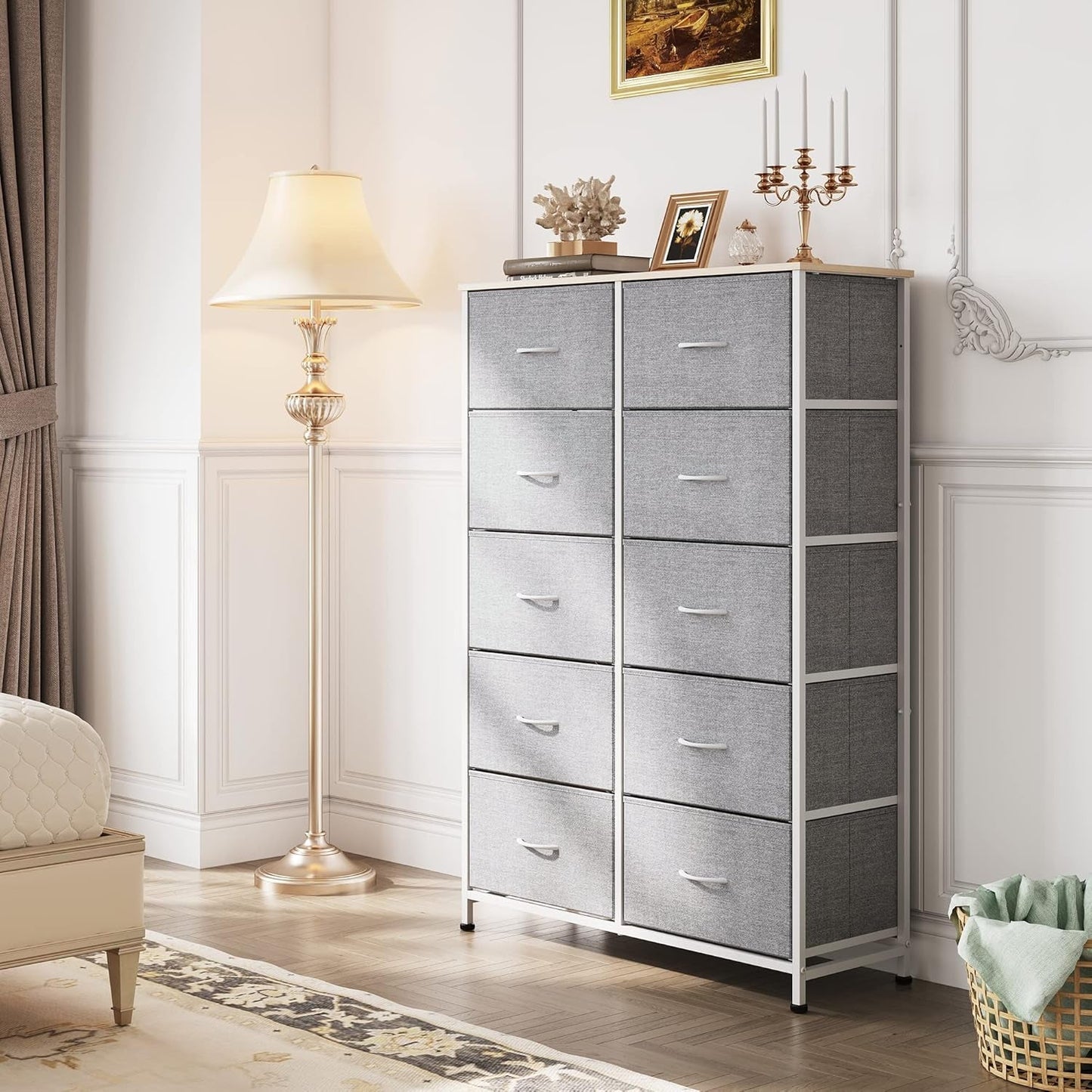 Tall Dresser for Bedroom with 10 Drawers, Chest of Drawers, Dressers