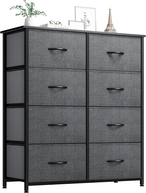 Dresser for Bedroom, Fabric Dresser with 8 Drawers,Tall Dresser,Chest