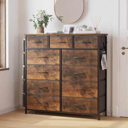Dresser for Bedroom with 11 Drawer, Dressers & Chests of Drawers with