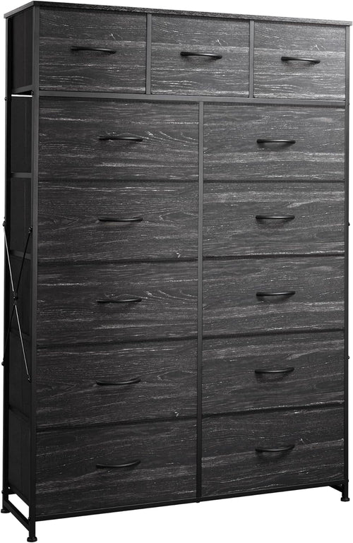 Tall Dresser for Bedroom with 13 Drawers, Storage Dresser Organizer