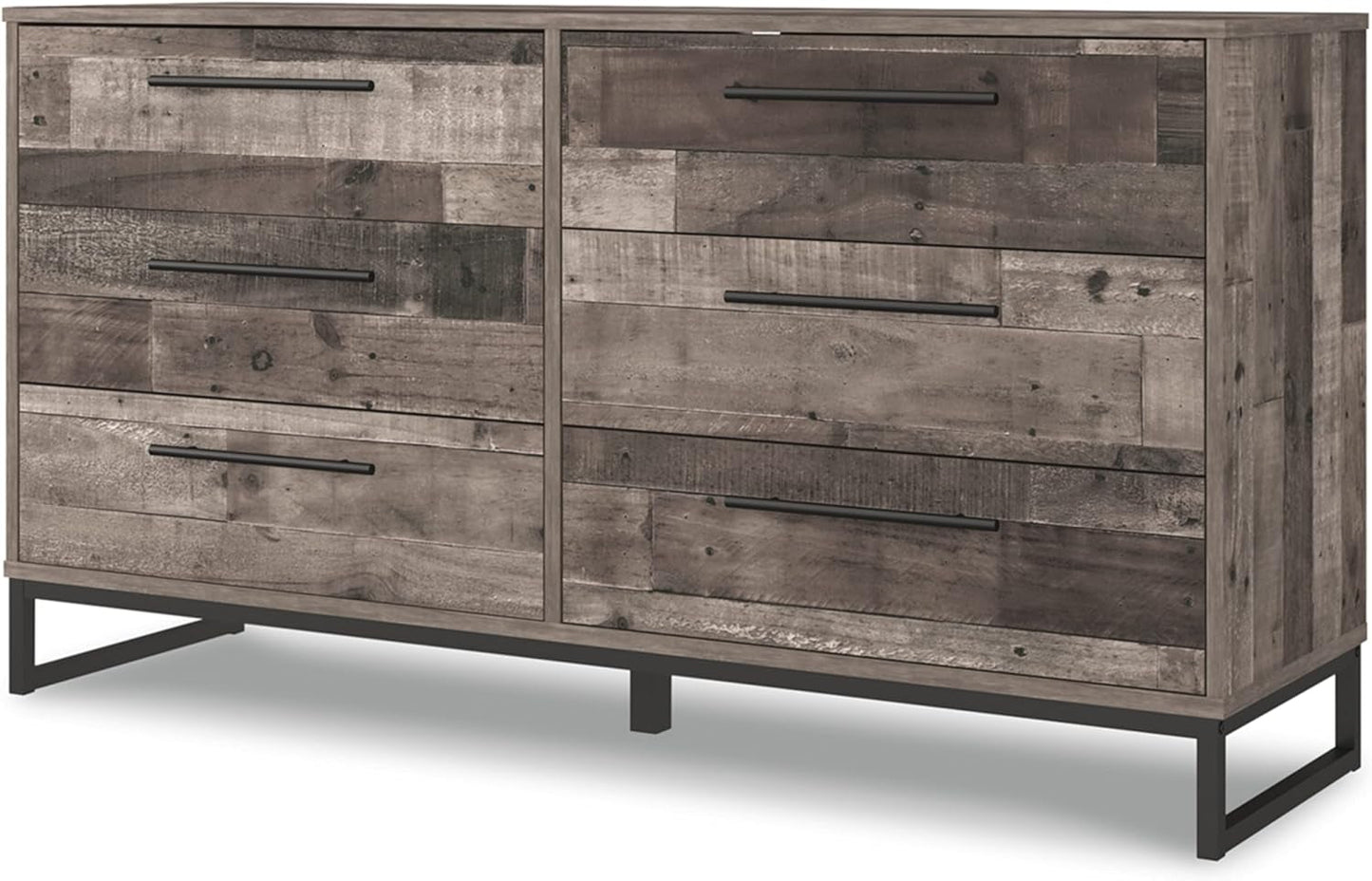 Neilsville 6 Drawer Dresser, Dark Brown