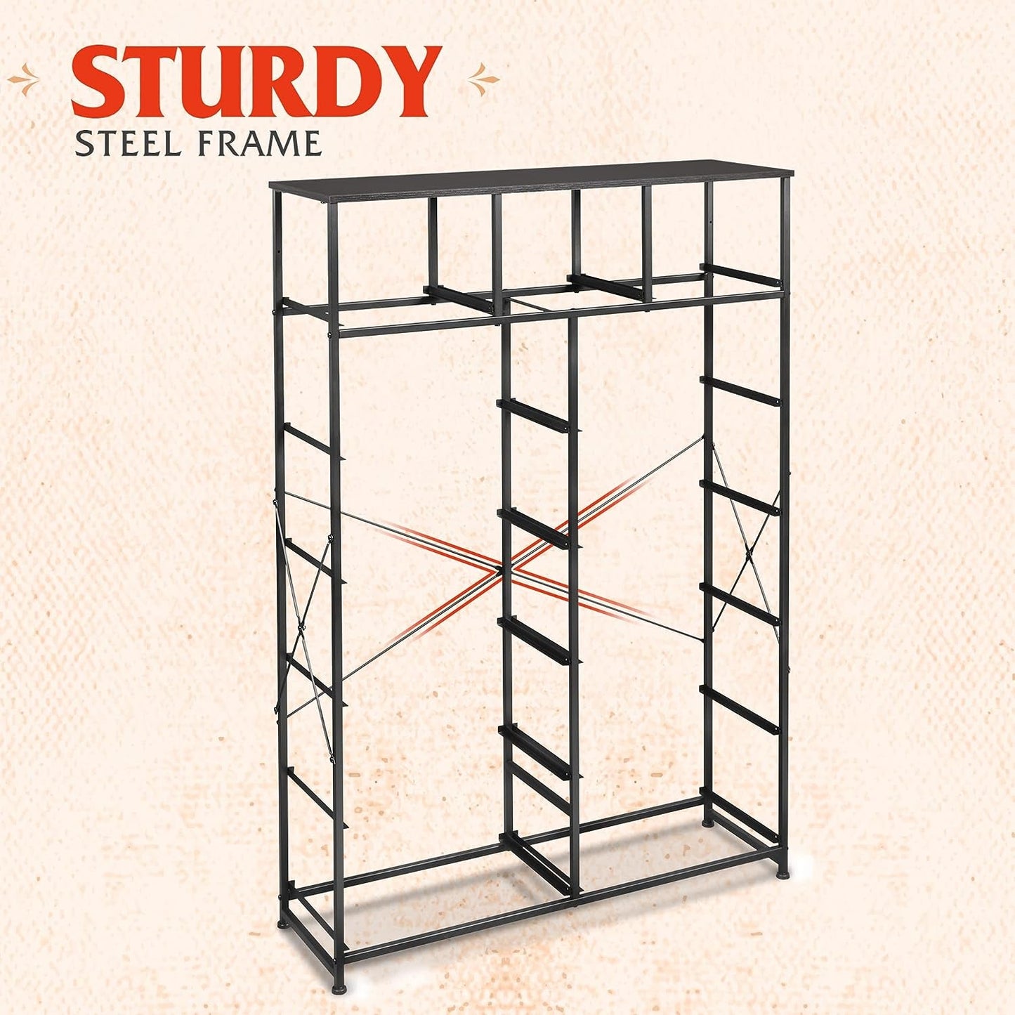 Tall Dresser for Bedroom with 13 Drawers, Storage Dresser Organizer